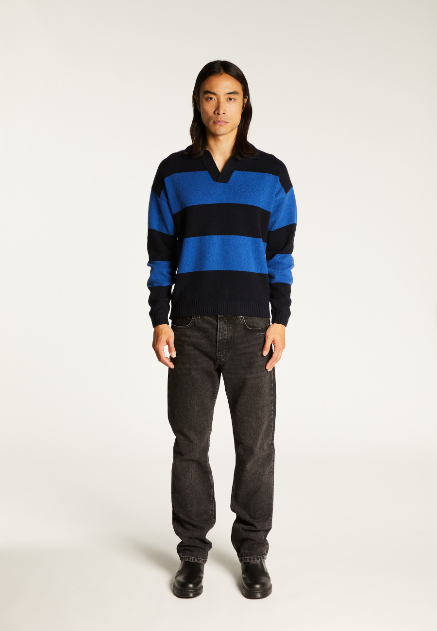 Pull col polo en laine et cachemire - Sean