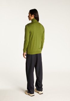 Zipped vest with logo in merino wool - Estian