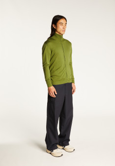 Zipped vest with logo in merino wool - Estian