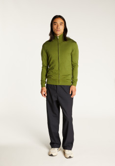 Zipped vest with logo in merino wool - Estian
