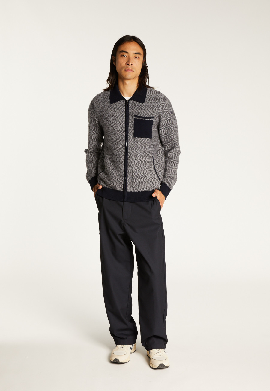 Merino wool zipped jacket - Dinesh
