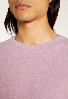 T-shirt col rond en coton brossé - Don