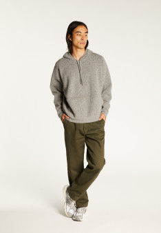 Hoodie hoodie with pockets in wool and cashmere - Fabio