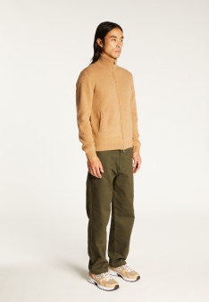 Veste zippée à poches en cachemire 4 fils - Balthazar
