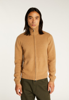 Veste zippée à poches en cachemire 4 fils - Balthazar