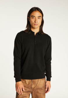Pull col polo en cachemire - Emerson