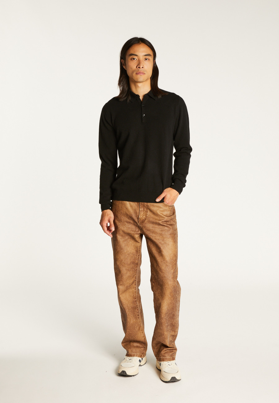 Pull col polo en cachemire - Emerson
