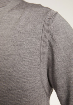 Sleeveless vest with logo in merino wool - Ernardo
