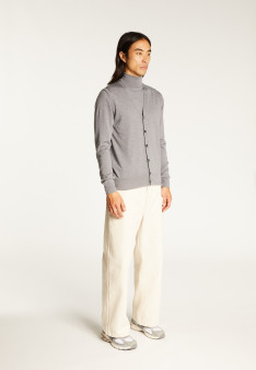 Sleeveless vest with logo in merino wool - Ernardo