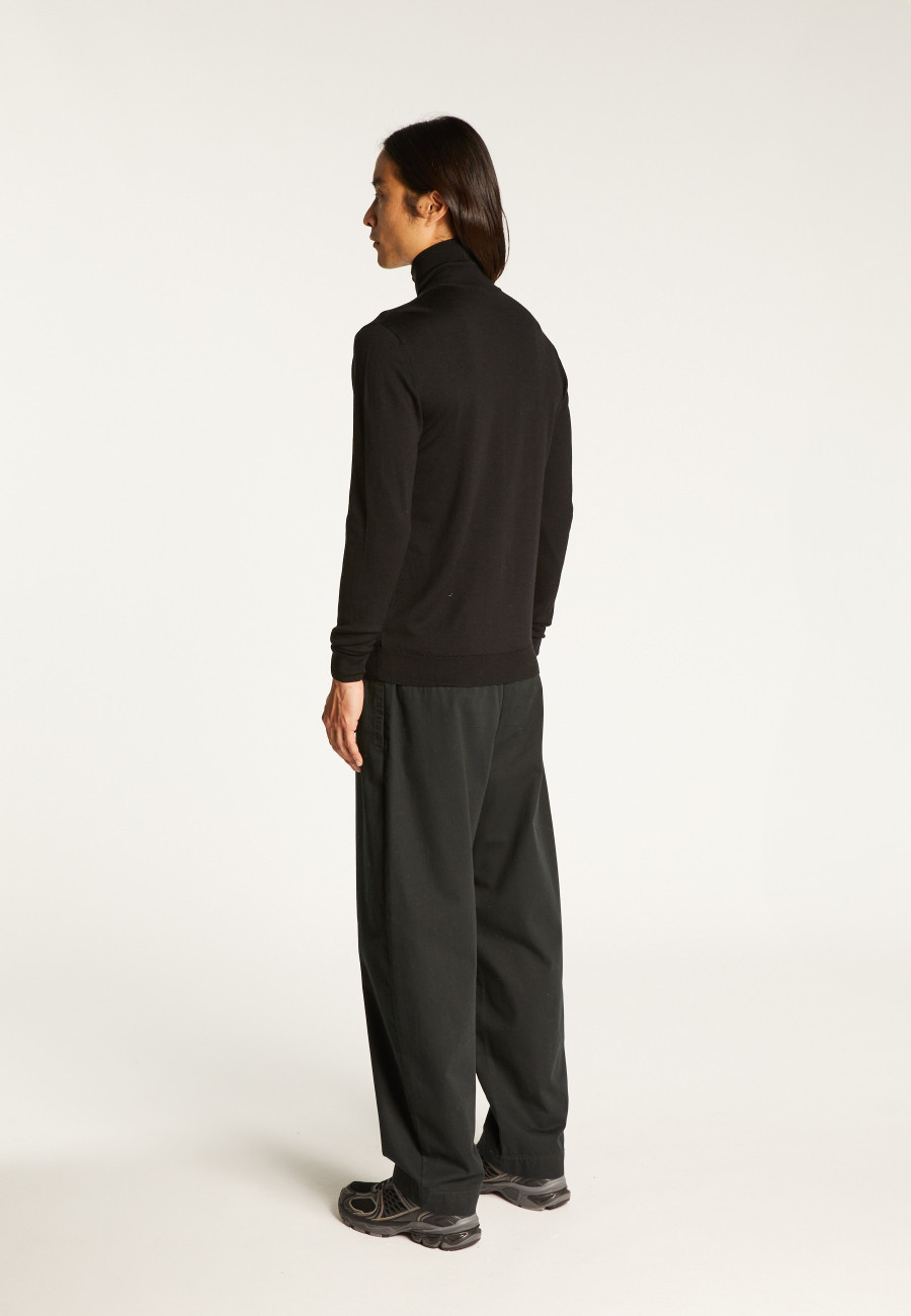 Zipped vest with logo in merino wool - Estian