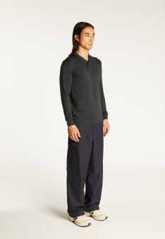 Pull col polo en laine