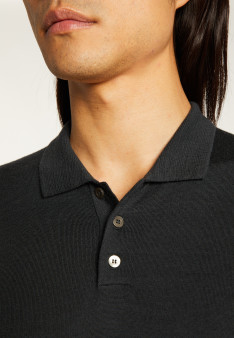 Pull col polo en laine