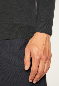 Pull col polo en laine