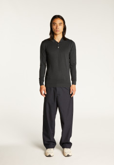 Pull col polo en laine