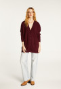 Long cardigan with pockets in cashmere