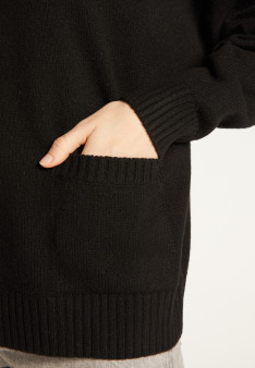 Pull ample en cachemire recyclé à poches - Davina