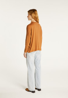 Cardigan boutonné à poches en laine mérinos - Ava
