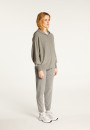 Zipped hoodie with batwing sleeves in recycled cashmere and wool - Albin