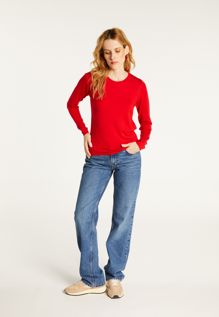 Round-neck wool sweater - Bérenice