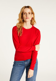 Pull col rond en laine- Bérenice