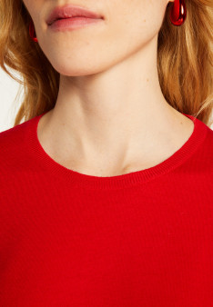 Pull col rond en laine- Bérenice