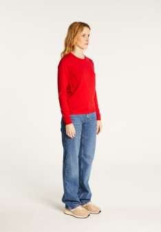 Pull col rond en laine- Bérenice