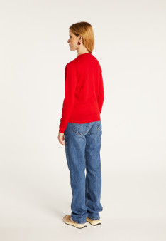Pull col rond en laine- Bérenice