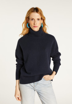 Pull col roulé à fentes en cachemire 4 fils - Adena