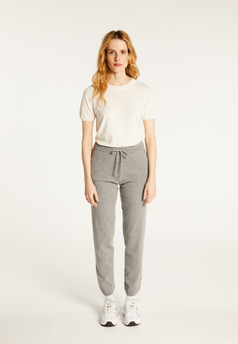 Pantalon à poches en cachemire - Adia