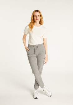 Pantalon à poches en cachemire - Adia