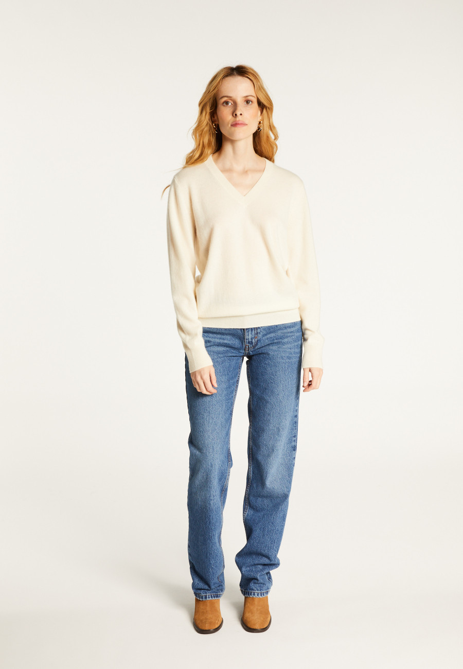Pull col V en cachemire - Abel