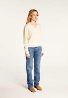 V-neck cashmere sweater - Abel