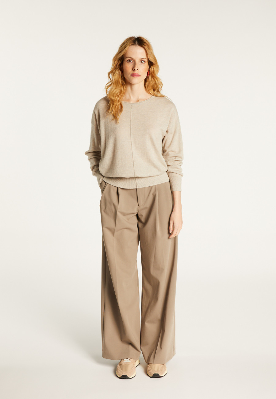 Pull col rond en cachemire light - Soraya