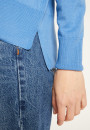 Merino wool V-neck sweater with slits - Aurora
