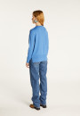 Merino wool V-neck sweater with slits - Aurora