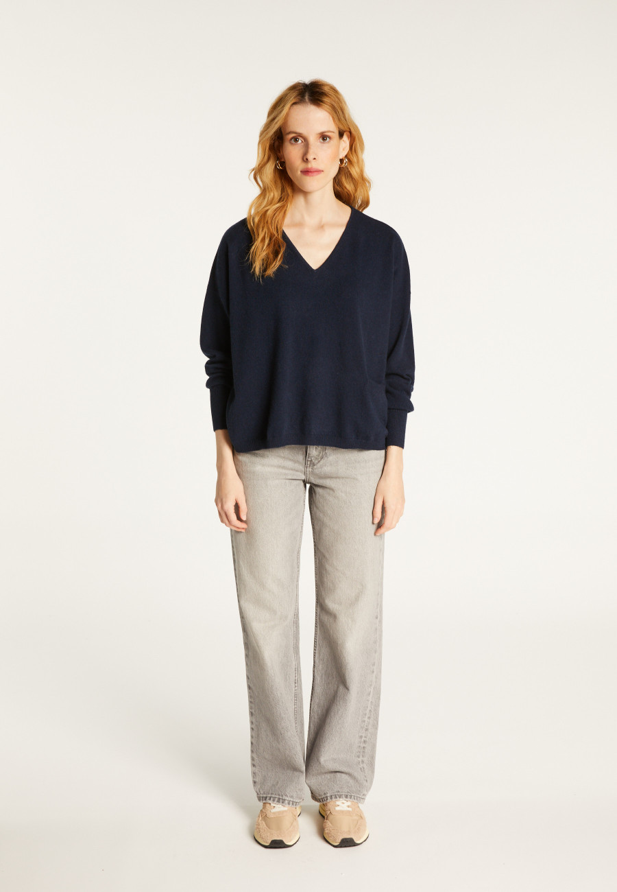 Pull court en cachemire avec poche - Balba