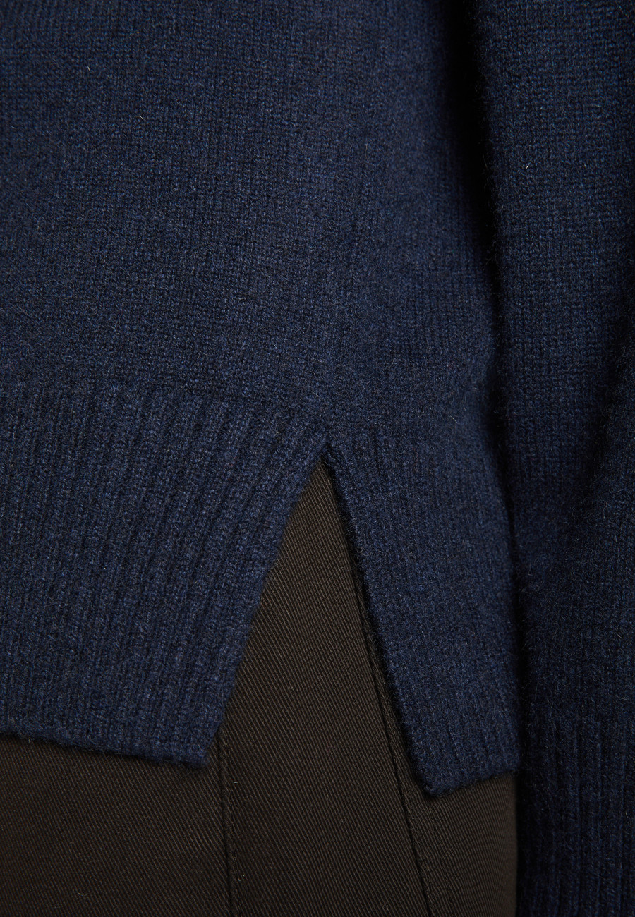 Turtleneck sweater with cashmere slits - Adena