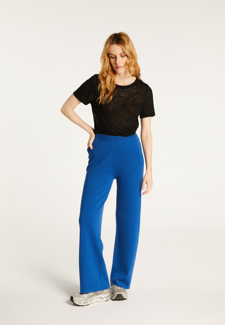Merino wool pocket pants - Gaetane