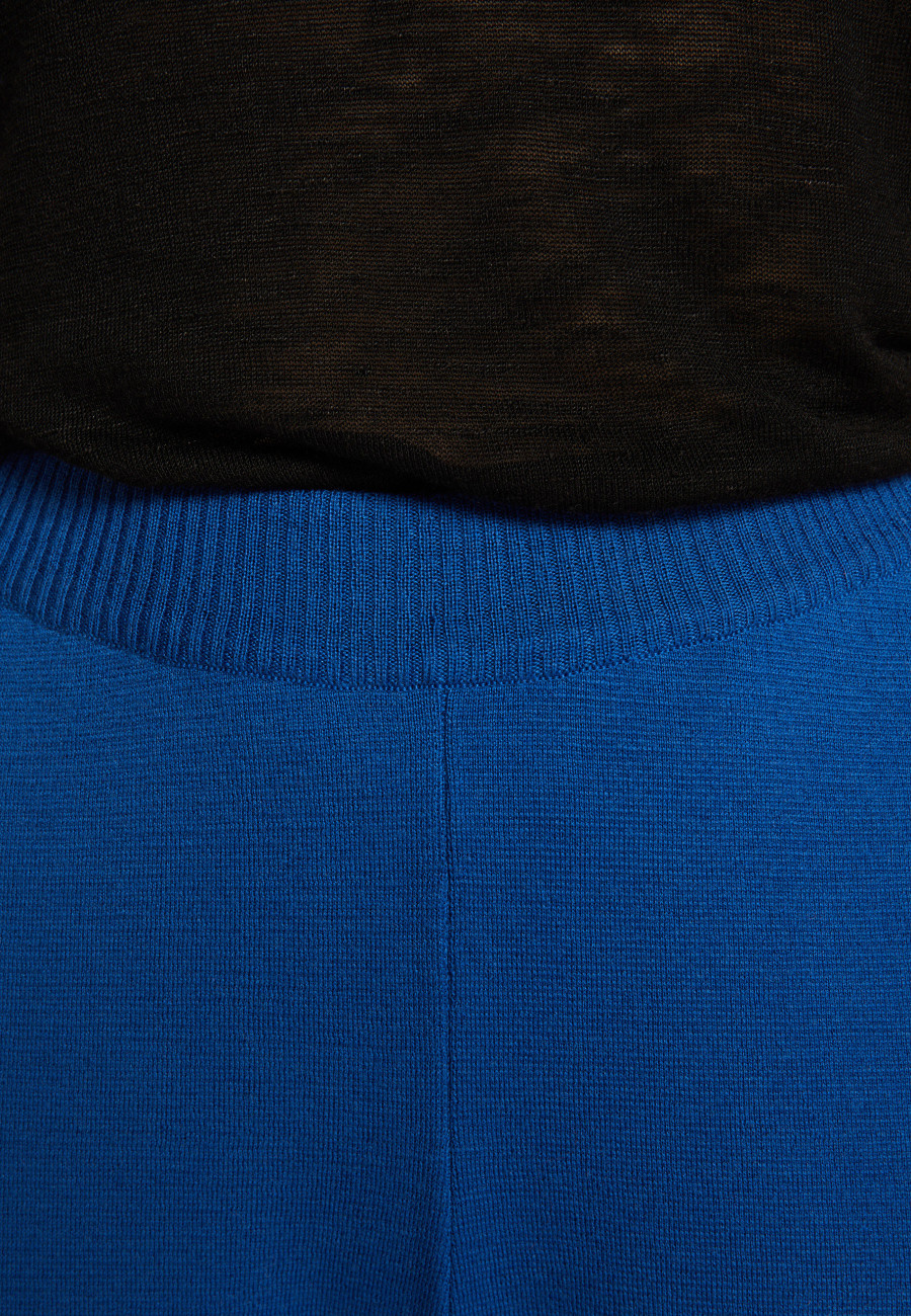 Pantalon à poches en laine mérinos - Gaetane