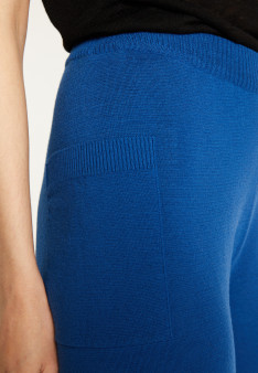 Pantalon à poches en laine mérinos - Gaetane