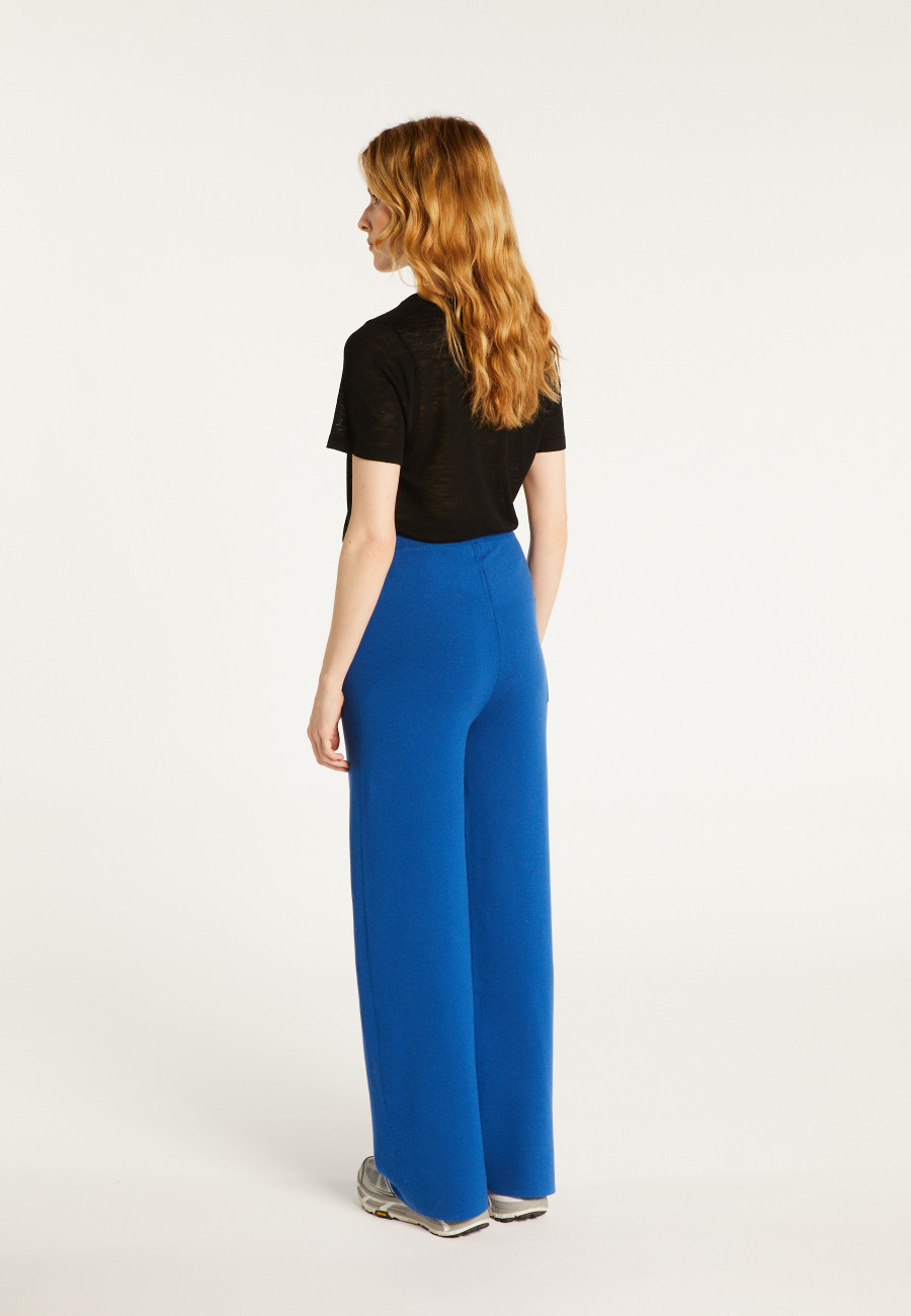 Pantalon à poches en laine mérinos - Gaetane