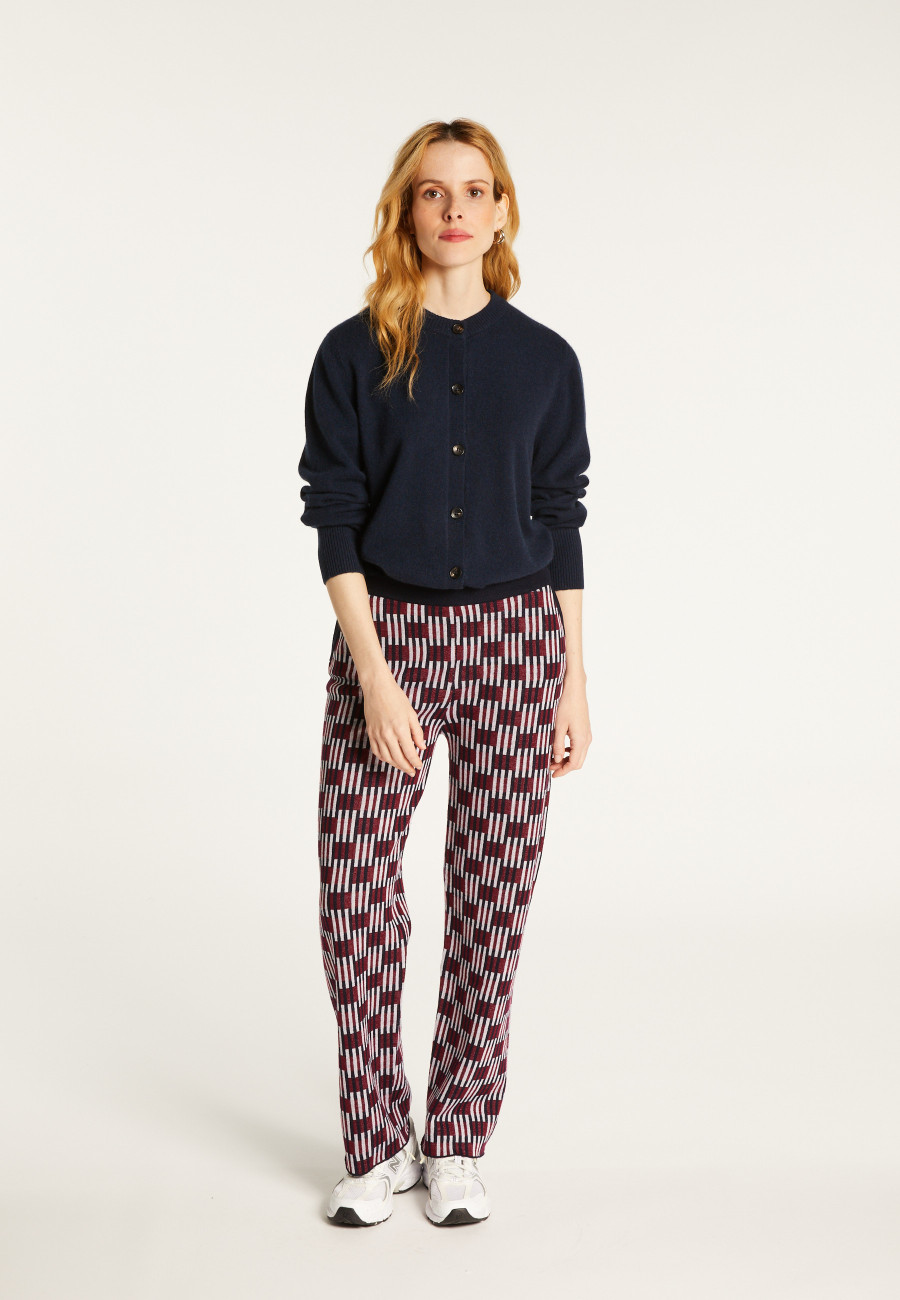 Merino wool patterned pants - Gill