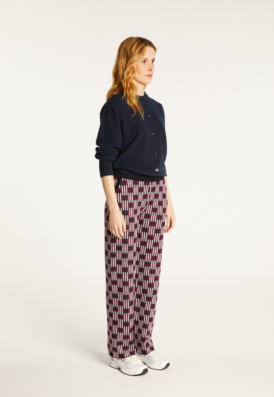 Merino wool patterned pants - Gill