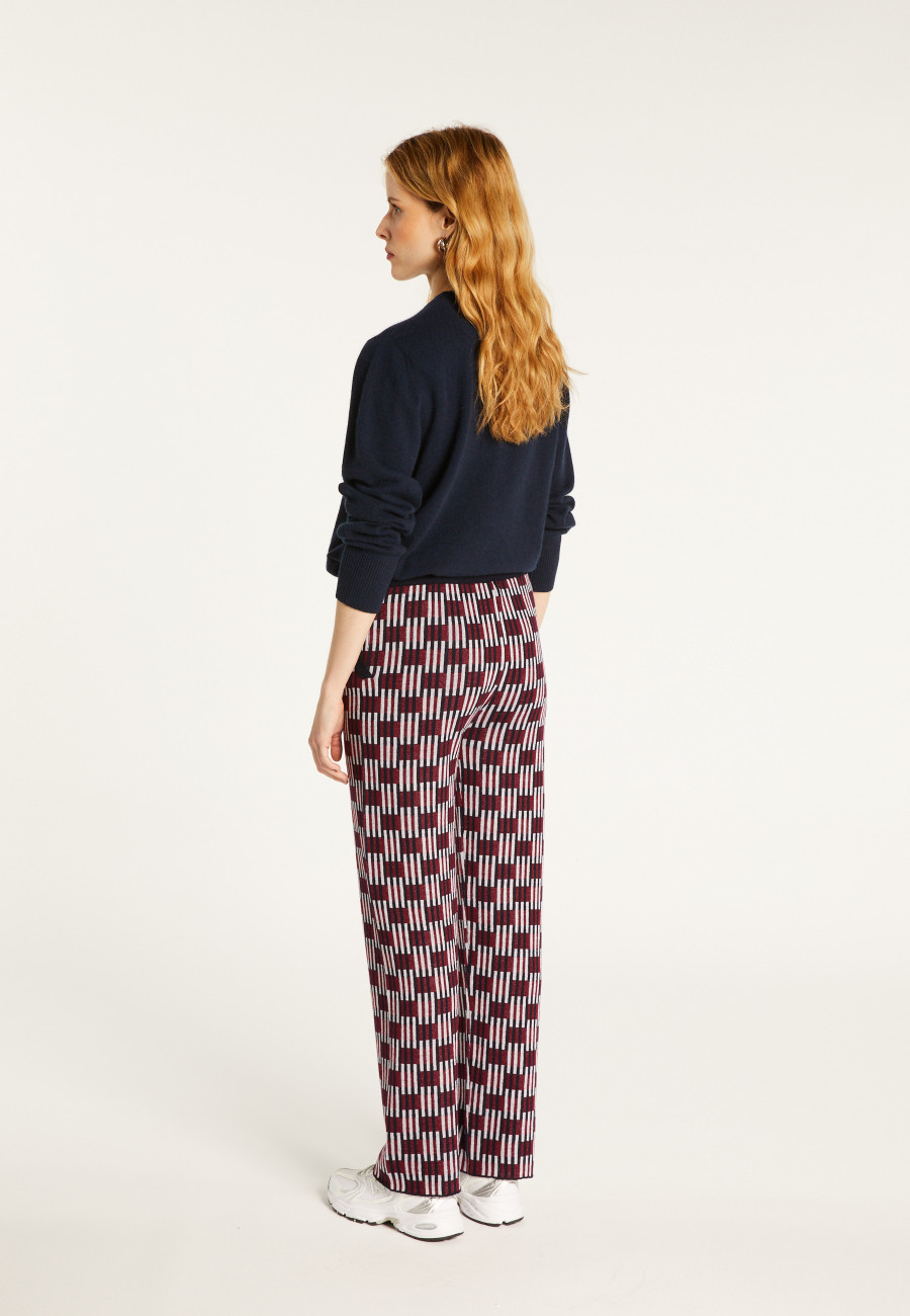 Merino wool patterned pants - Gill