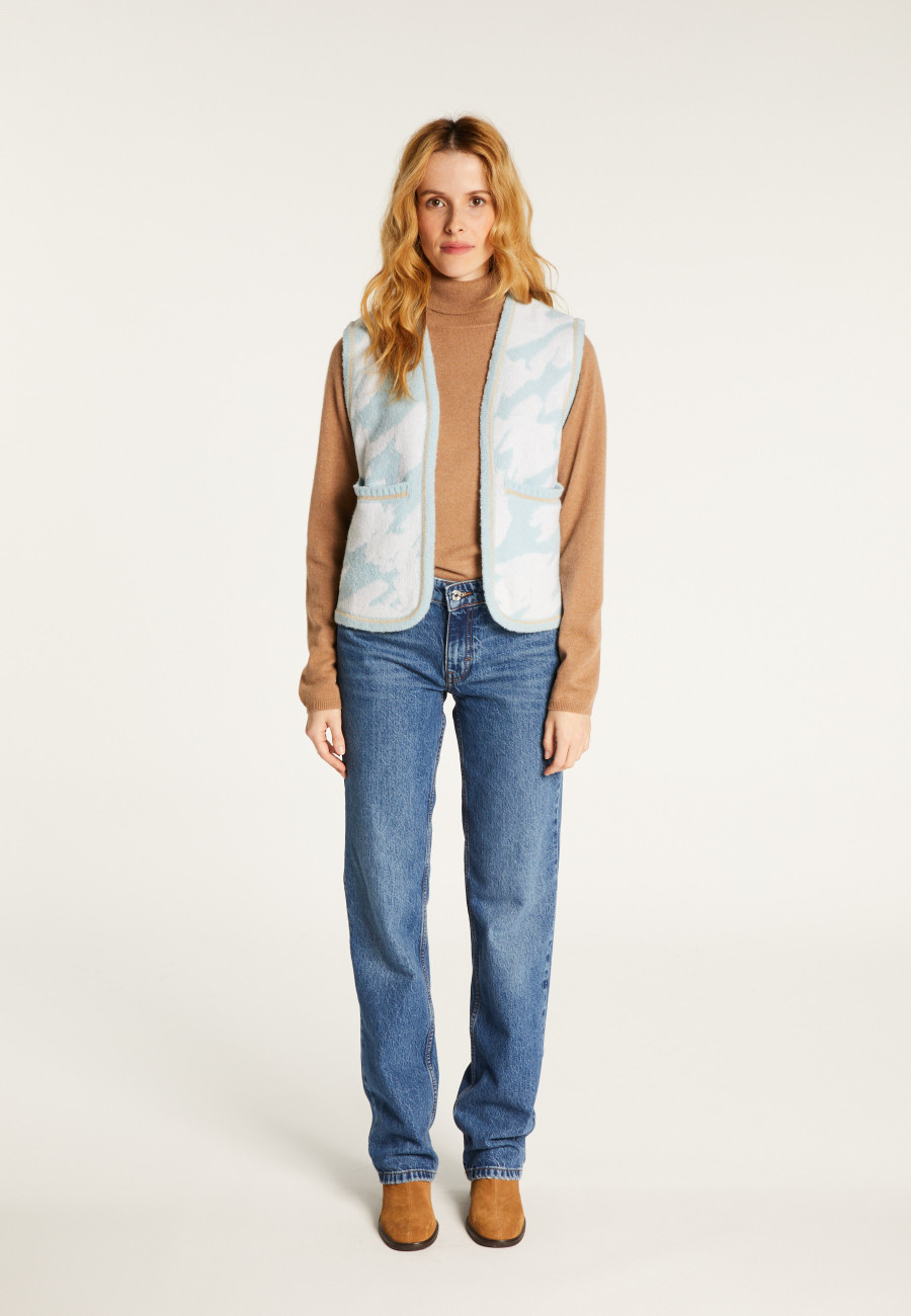 Veste sans manches en laine mérinos Filipa