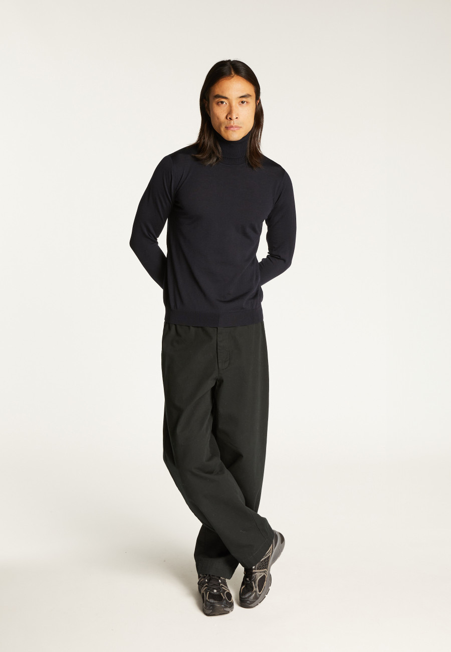 Turtleneck sweater in merino wool - Enzo