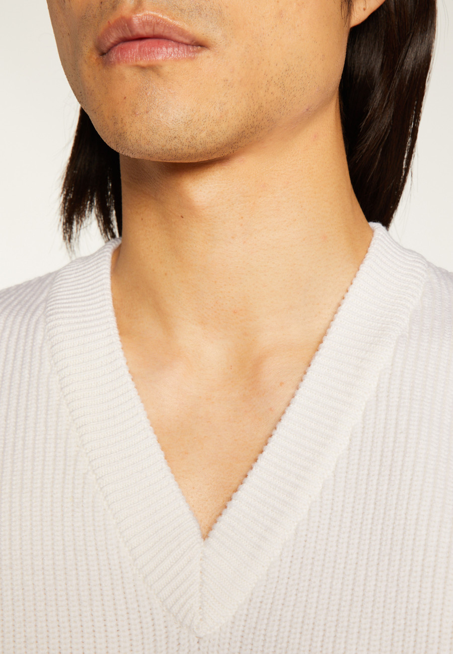 Sleeveless sweater in merino wool - Felipe