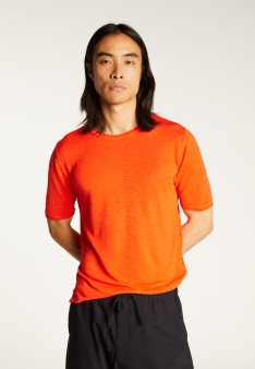 T-shirt col rond en lin flammé - Renaud
