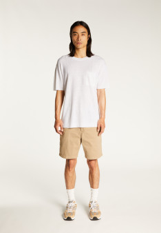 Flamed linen loose fitting t-shirt - Deon