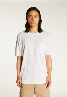 Flamed linen loose fitting t-shirt - Deon